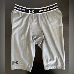 Pre-owned Under Armour medium compression shorts men gray